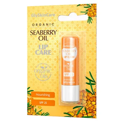GlySkinCare Organic Seaberry Oil Lip Care SPF 25 (Pomadka ochronna do ust `Rokitnik`)