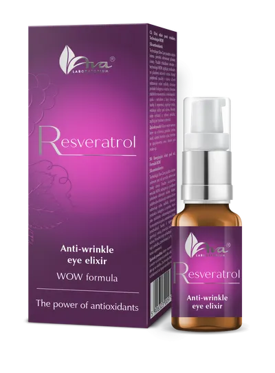 Laboratorium Kosmetyczne AVA Resveratrol, Formuła WOW,  Przeciwzmarszczkowy eliksir pod oczy