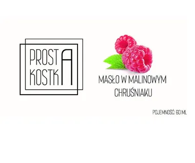 Prosta kostka Malinowe masło do ciała `W malinowym chruśniaku`