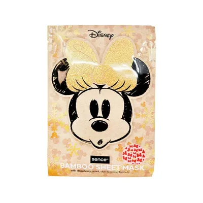 Sence Beauty Disney, Bamboo Sheet Mask with Strawberry Scent Skin Boosting Formula (Maska do twarzy w płachcie zapach truskawki)