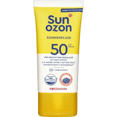 SunOzon Classic Sonnenfluid LSF 50 mit Matt-Effekt (Fluid przeciwsłoneczny SPF 50 (nowa wersja))