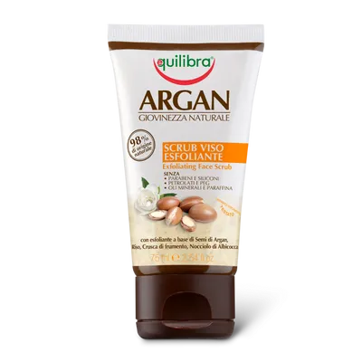 Equilibra Argan, Scrub Viso Esfoliante (Złuszczający peeling do twarzy)