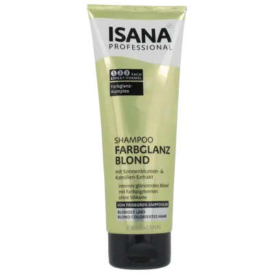Isana Professional, Shampoo Farbglanz Blond (Szampon `Połysk koloru blond`)