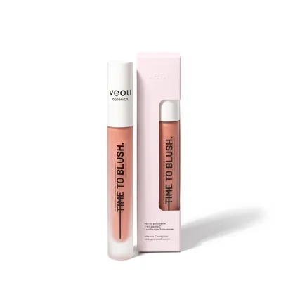 Veoli Botanica Time to Blush, Róż do policzków z witaminą C i roślinnym kolagenem