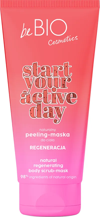 beBIO Start Your Active Day, Regeneracja, Naturalny peeling-maska do ciała