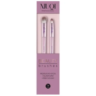 Niuqi Beauty Brushes, Zewstaw pędzli do oczy klasyczny + precyzyjny