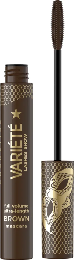 Eveline Cosmetics Variete, Full Volume Ultra-Length Brown Mascara (Brązowy tusz do rzęs)