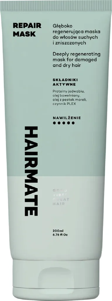Hairmate Repair Mask, Głęboko regenerująca maska do włosów suchych i zniszczonych