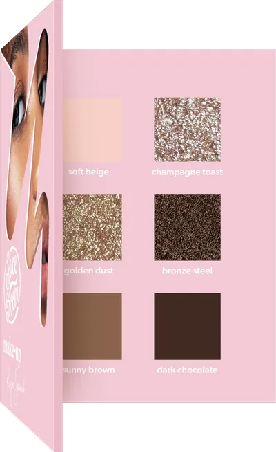 FaceBoom Make-up, Nude Mood Eyeshadow Palette (Paleta cieni do powiek)