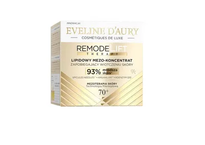 Eveline Cosmetics Eveline D’Aury RemodeLift Therapy, Lipidowy mezo-koncentrat zapobiegający wiotczeniu skóry 70+