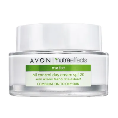 Avon Nutra Effects, Matte, Oil Control Day Cream SPF 20 (Matujący krem na dzień)