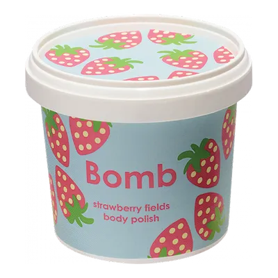 Bomb Cosmetics Strawberry Fields, Body Scrub (Peeling do ciała `Pola truskawkowe`)
