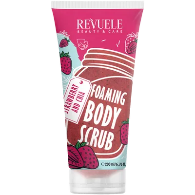 Revuele Foaming Body Scrub Strawberry & Chia (Piankowy peeling do ciała)