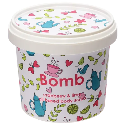 Bomb Cosmetics Oil Based Body Scrub Cranberry & Lime (Peeling pod prysznic)