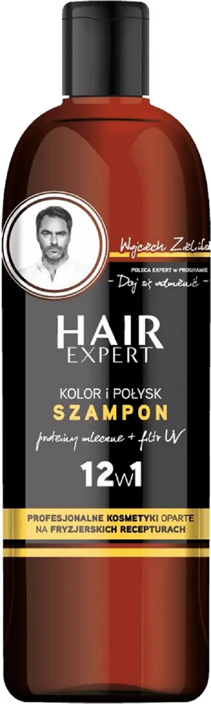 Hair Expert Color, Szampon do włosów 12w1 `Proteiny mleczne + filtr UV`