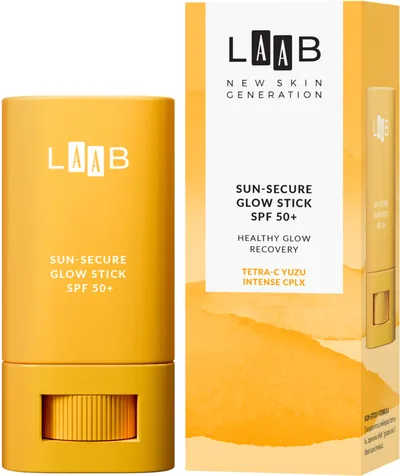 AA LAAB, Tetra-C Yuzu, Sun-Secure Glow Stick SPF50+ (Sztyft do twarzy przeciwsłoneczny SPF50+)