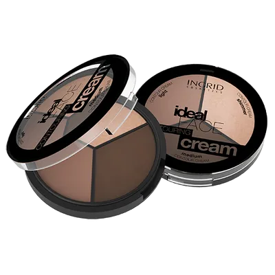 Ingrid Cosmetics Ideal Face, Contouring Cream (Paleta kremowych podkładów do konturowania twarzy)