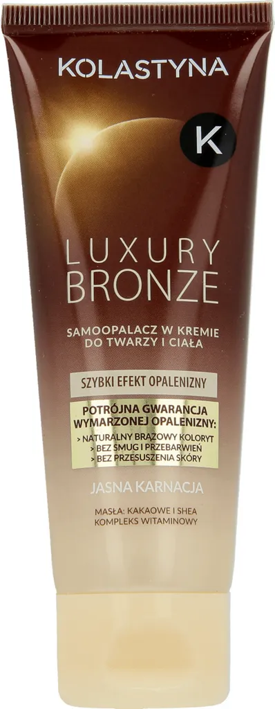 Kolastyna Luxury Bronze, Samoopalacz w kremie do twarzy i ciała