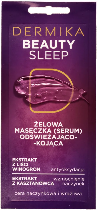 Dermika Żelowa maseczka (serum) odświeżająco-kojąca `Beauty Sleep`