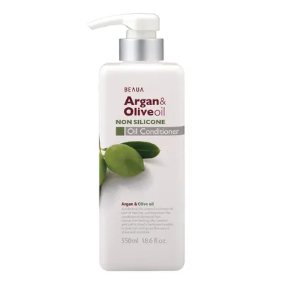 Beaua Argan & Olive Oil, Non Silicone Conditioner (Odżywka regenerująco – odżywcza z olejkiem arganowym i oliwą z oliwek, bez silikonu)
