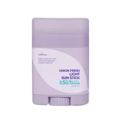 Isntree Onion Fresh, Light Sun Stick SPF50+PA++++ (Ochronny sztyft przeciwsłoneczny do twarzy SPF50+PA++++)