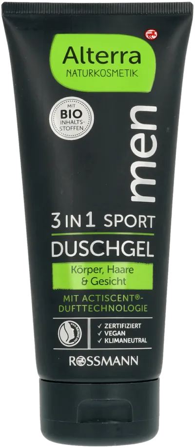 Alterra Men, 3 in 1 Sport Duschgel (Żel dla mężczyzn 3w1)