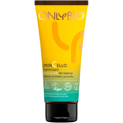 OnlyBio LimonCello, Rozjaśniający granita scrub do twarzy