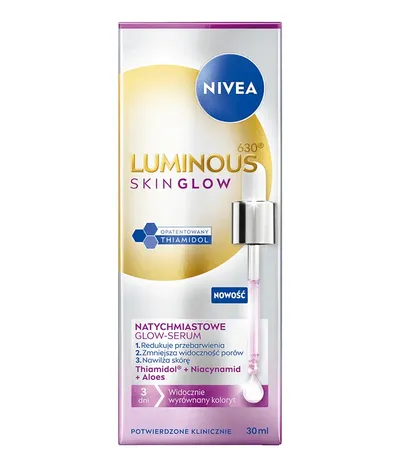 Nivea Luminous 630 Skin Glow, Natychmiastowe glow-serum