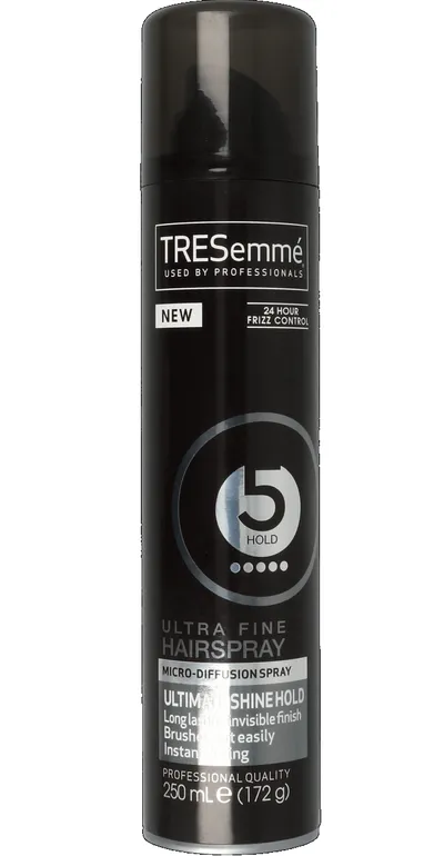 TRESemme Ultimate Shine Hold, 24 Hour Frizz Control, Ultra Fine Hairspray (Lakier do włosów chroniący przed wilgocią)
