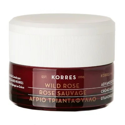Korres Wild Rose, Advanced Repair Sleeping Facial (Rozjaśniająca i rozświetlająca maska na noc)
