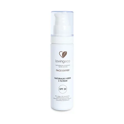 Lovingeco Face Expert, Naturalny krem z filtrem SPF 30