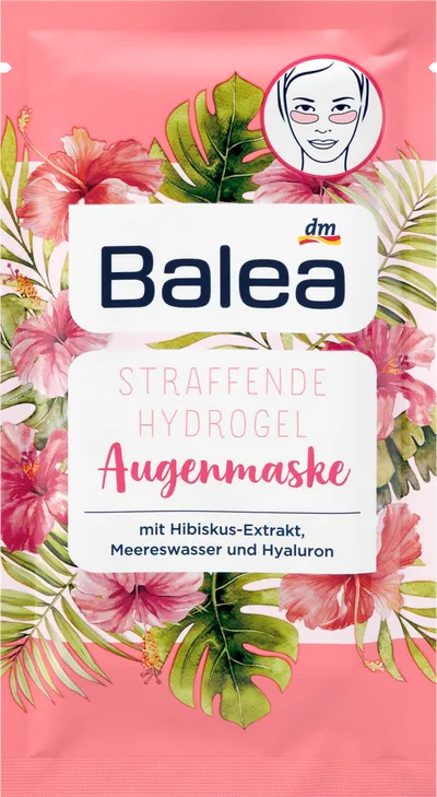 Balea Augenpads Hydrogel Hibiskus (Hydrożelowe płatki pod oczy)