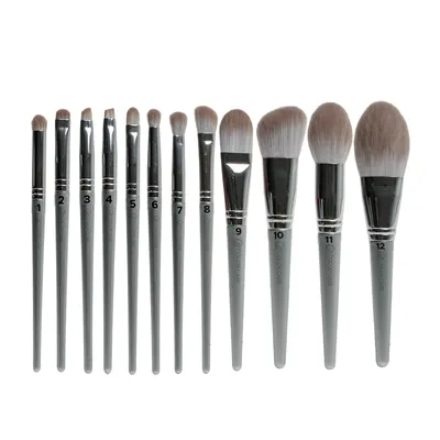 Color Care Silver, Brush Set (Zestaw pędzli do makijażu + kosmetyczka)