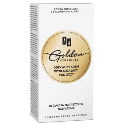 AA Golden Ceramides, Odżywczy krem wygładzający pod oczy