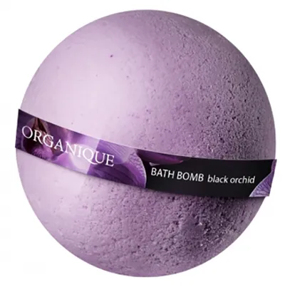 Organique Black Orchid, Bath Bomb (Rytuały kąpielowe, Odżywcza kula do kąpieli `Czarna orchidea`)