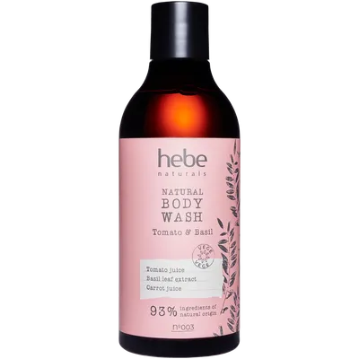 Hebe Naturals, Żel pod prysznic `Pomidor & bazylia`