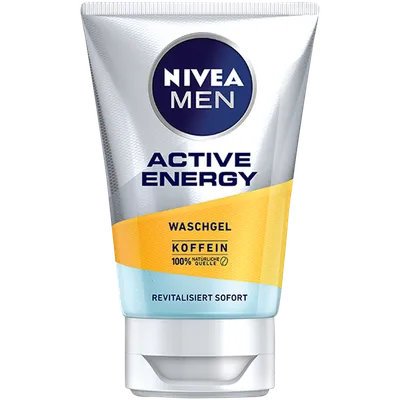 Nivea Men, Active Energy, Koffein Waschgel (Energetyzujący żel do mycia twarzy z kofeiną)