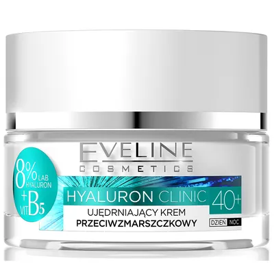 Eveline Cosmetics Hyaluron Clinic, Ujędrniający krem przeciwzmarszczkowy 40+ na dzień i na noc