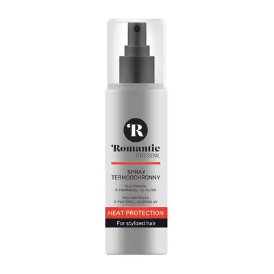 Romantic Professional, Heat Protection Milk Protein, D-Pantenol, UV-Filter (Spray termoochronny `Proteiny mleka, d-pantenol, ochrona UV`)