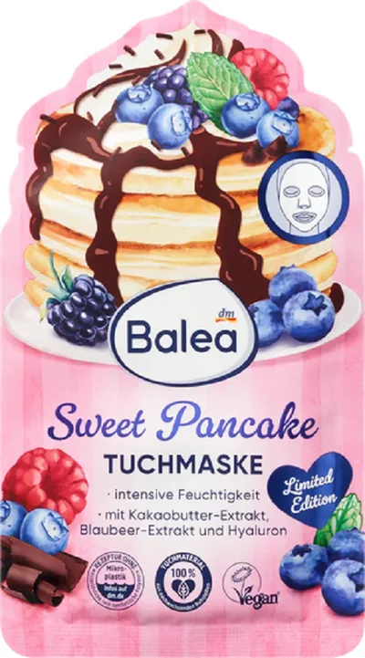 Balea Sweet Pancake, Sheet Mask (Maska do twarzy w płachcie)