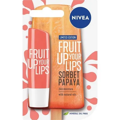 Nivea Fruit Up Your Lips, Sorbet Papaya (Pielęgnująca pomadka do ust)