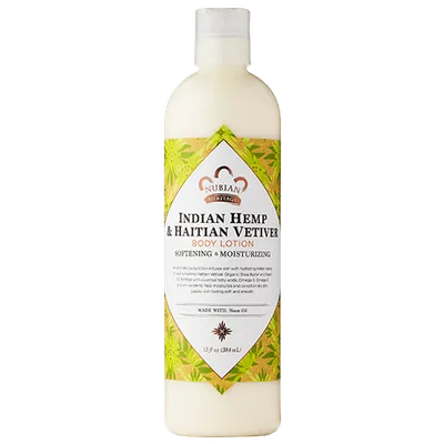 Nubian Heritage Indian Hemp & Haitian Vetiver Lotion (Balsam do ciała z olejem konopnym)