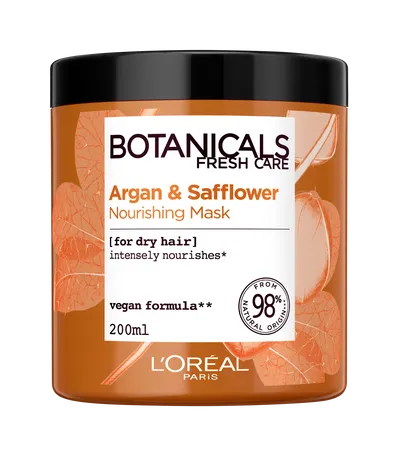 L'Oreal Paris Botanicals Fresh Care, Olejek arganowy & Krokosz, Odżywcza maska do włosów bardzo suchych
