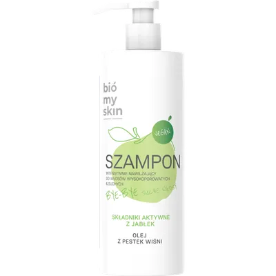 Bio My Skin Szampon intensywnie nawilżający do włosów wysokoporowatych i suchych