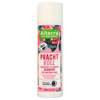 Alterra Pracht Voll, Feuchtigkeit & Schwung Shampoo für Trockenes Haar (Nawilżający szampon do włosów)