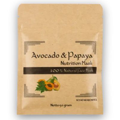 Kesadaran Indra Bali Avocado & Papaya Nutrition Mask (Maseczka odżywcza Awokado & Papaja)