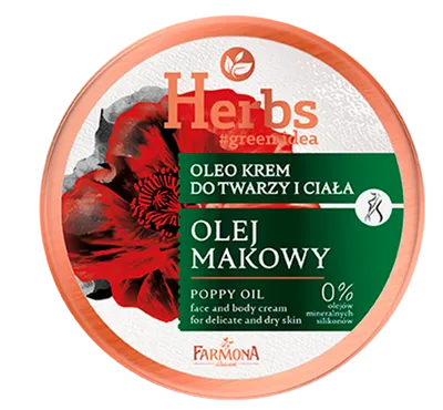 Herbs Oleo krem do twarzy i ciała `Olej makowy`