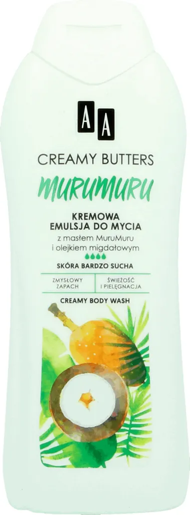 AA Creamy Butters, Kremowa emulsja z masłem Murumuru i olejkiem migdałowym