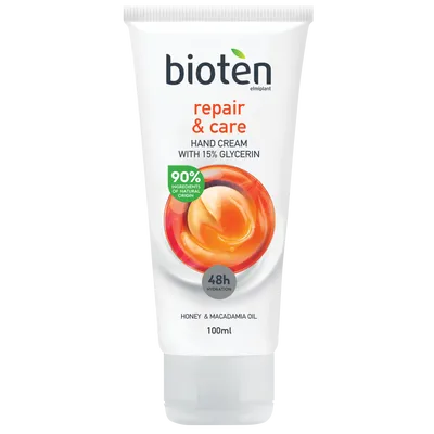 Bioten Repair & Care Hand Cream with 15% Glycerin (Regenerujący krem do rąk)