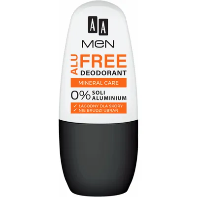 AA Men, Alu Free Deodorant Mineral Care, Dezodorant bez soli aluminium